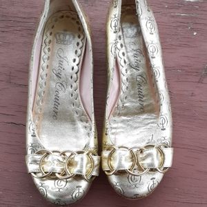 Gold Juicy Couture Ballet Flat Size 5